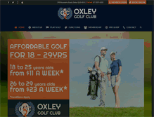 Tablet Screenshot of oxleygolfclub.com.au
